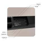 CELLECOR CBS-01 TUNEBAR 2.1 Channel Soundbar with 160W RMS Output, 80W Subwoofer, Bluetooth 5.3 & Matte Black Metal Grill - Black