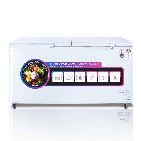 Haier HFC-788DM5, 5 Star Rating Double Door Convertible Deep Freezer, 5 Side Freezing, Dual Condenser, inside metal liner with 4 Years Comprehensive Warranty