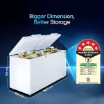 Haier HFC-788DM5, 5 Star Rating Double Door Convertible Deep Freezer, 5 Side Freezing, Dual Condenser, inside metal liner with 4 Years Comprehensive Warranty