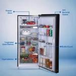 Haier (HRD-2062CPG-N) 185 Litres 2 Star Prism Glass Finish Direct Cool Single Door Refrigerator with Diamond Edge Freezing Technology, Stabilizer Free Operation