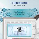 Haier HRD-2103BNS-P 190 Litres Single Door Direct Cool Refrigerator | One Hour Icing Technology | 3 Toughened Glass Shelves | Stabilizer Free Operation