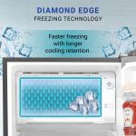 Haier HRD-2562BGS-N 235L 2 Star Direct Cool Fridge in Stylish Grey Star Finish