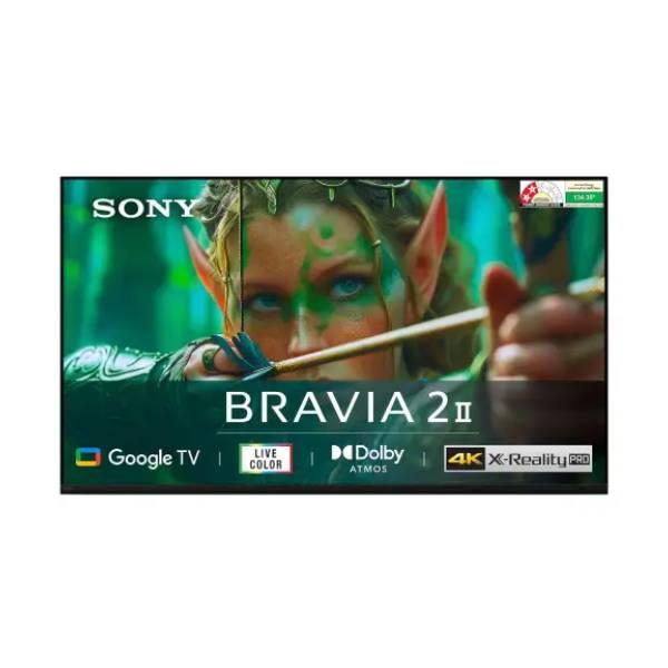 Sony BRAVIA 2M2 Series 108 cm (43 Inch) K-43S22M2 - 4K Ultra HD LED Google TV - 4K Processor X1, HDR10/HLG, Dolby™ Atmos, Chromecast Built-In,