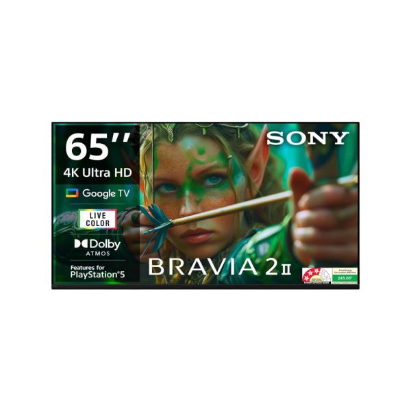 Sony 164 cm (65 inches) K-65S25M2 BRAVIA 2M2 Series 4K Ultra HD Smart LED Google TV