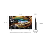 TCL 43P755 43 Inch 4K Ultra HD LED Google TV with Dolby Vision and Dolby Atmos