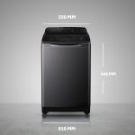 Haier HSW80-678ES8 8 Kg 5 Star Fully Automatic Top Load Washing Machine (Oceanus Wave Drum, Dark Jade Silver)