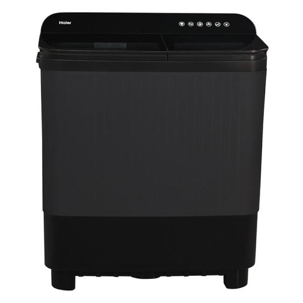 Haier HTW85-178BBK 8.5 Kg 5 Star Semi Automatic Top Loading Washing Machine (Magic Filter, Rat Mesh, Toughened Glass Top Black)