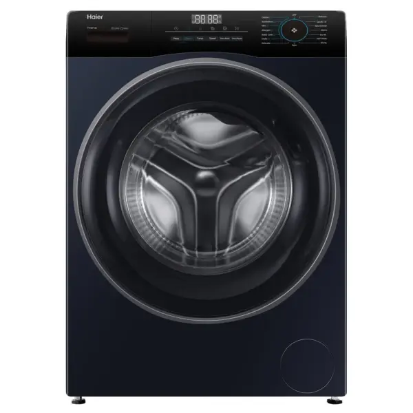 Haier HW70-IM12929BK 7 Kg Fully Automatic Front Load Washing Machine with Dual Spray | PuriSteam | Pillow Drum | Inverter Motor