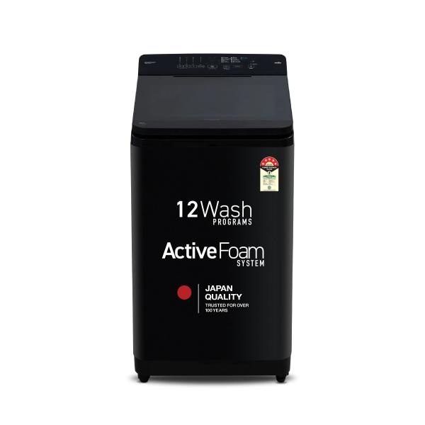 Panasonic NA-F80X11PRB8 Kg 5 Star Fully-Automatic Top Load Washing Machine (Pure Black, Drynamic Spin, MirAIe, StainMaster, Soft Closing Lid, 12 Wash Programs, Big Lint Filter)