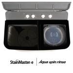 Panasonic NA-W100H6HRB 10 kg 5 Star Semi-Automatic Glass Lid Top Loading Washing Machine with Powerful Motor (Grey, Active Foam System)