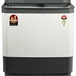 Panasonic NA-W100H6HRB 10 kg 5 Star Semi-Automatic Glass Lid Top Loading Washing Machine with Powerful Motor (Grey, Active Foam System)
